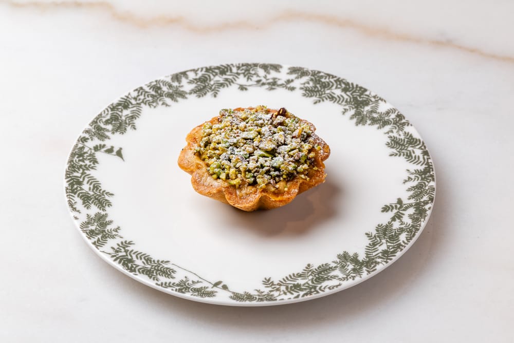 Pistachio Flan Tart